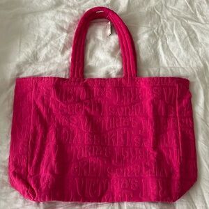 NWT Victoria’s Secret Dark Pink Tote Bag